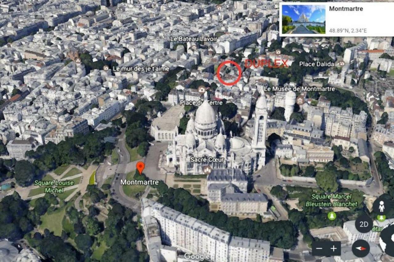 Luxurious Duplex - Top Of Montmartre Париж Екстериор снимка